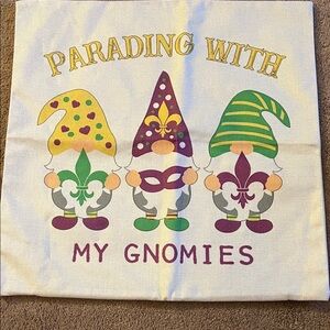 Parading with My Gnomies Pillow Cover